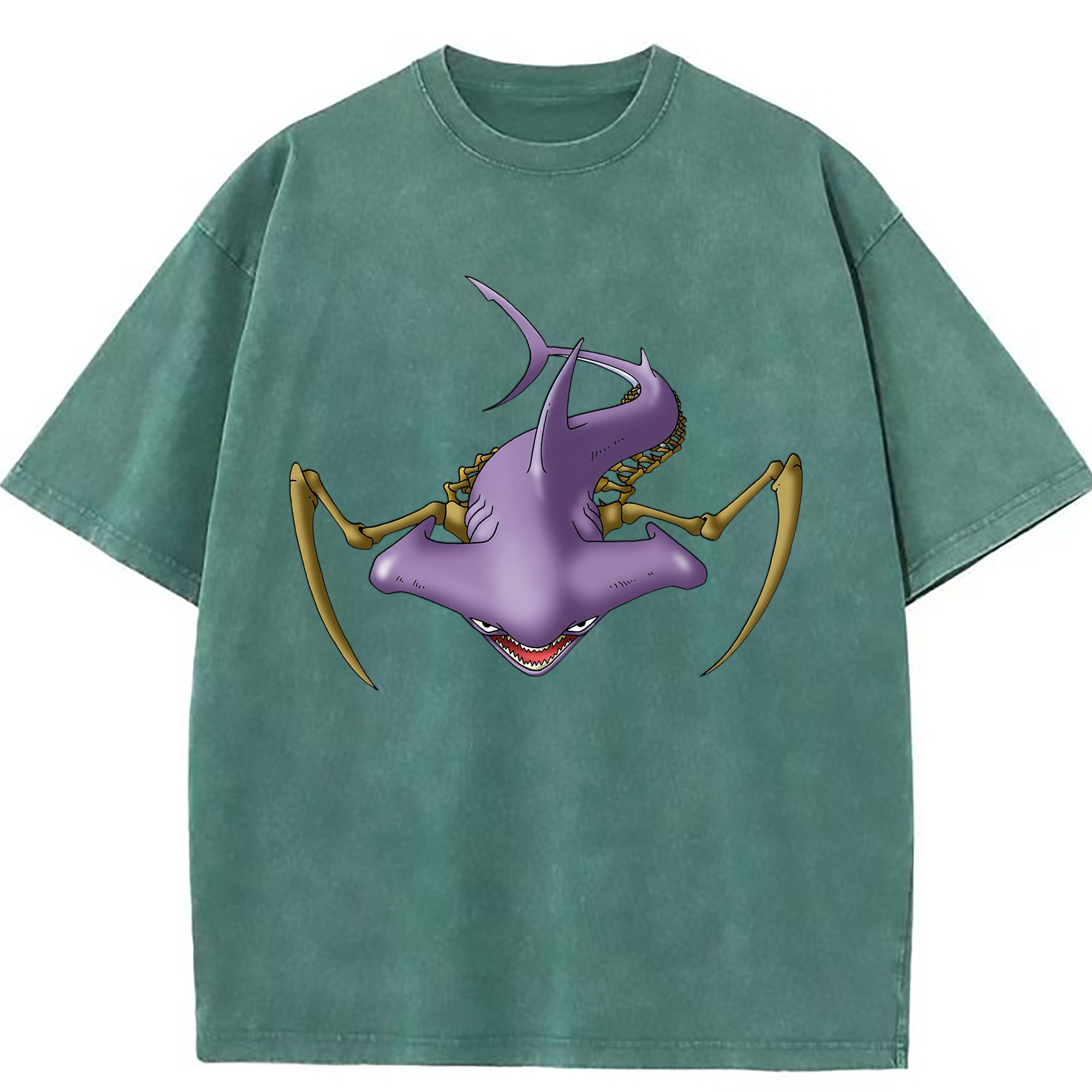 （画像用） ドラゴンクエスト Doragon Kuesuto Dragon Quest 綿100% ヴィンテージ風 半袖Tシャツ（フロントプリント）